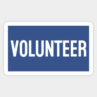 Volunteer (White) Magnet